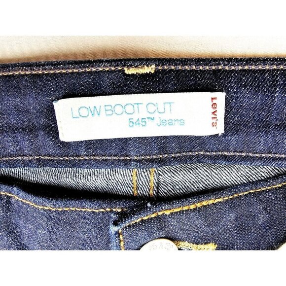Levi's Size 10 Medium Women's 31" Inseam 545 Low Boot Cut Blue Denim Jeans NWT - Picture 8 of 15